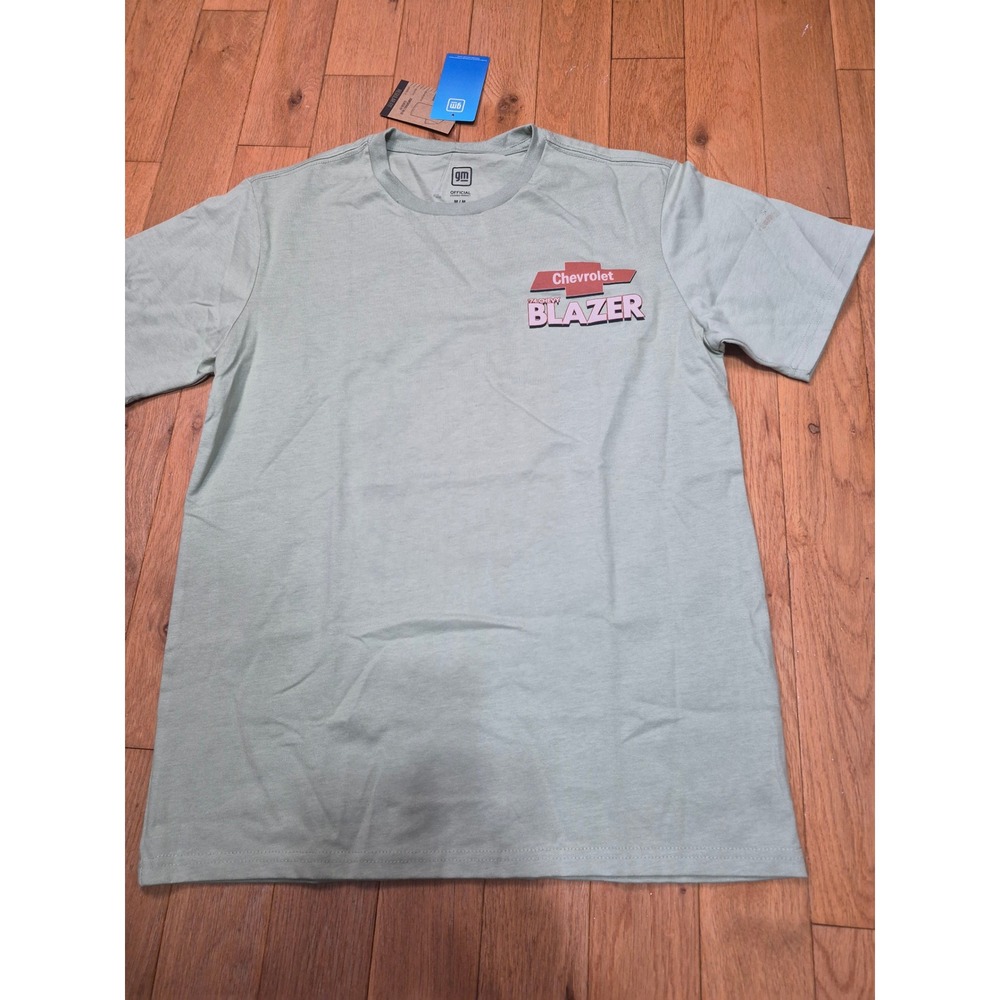 GM Official Licensed 74 Chevy Blazer Graphic T-Shirt Sage Green Mens Medium NEW